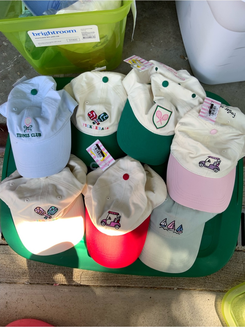 Embroidered adjustable Caps - Multiple Sport Motifs